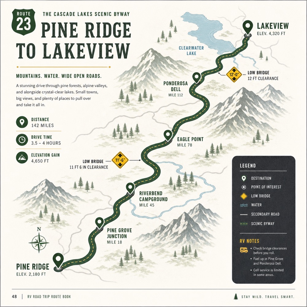 Daily route map